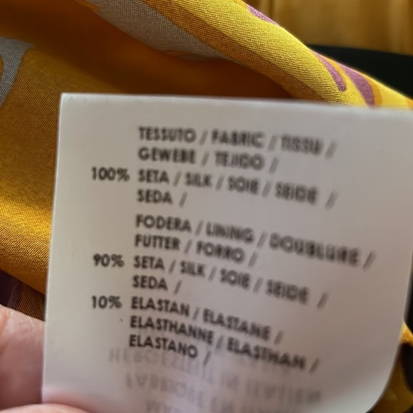 GUCCI gold, purple & brown floral fancy silk joggers, Small, excellent - Picture 8 of 12